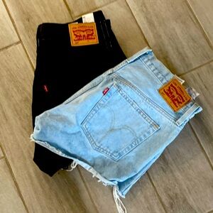 Lot of 2 Levi Denim Shorts